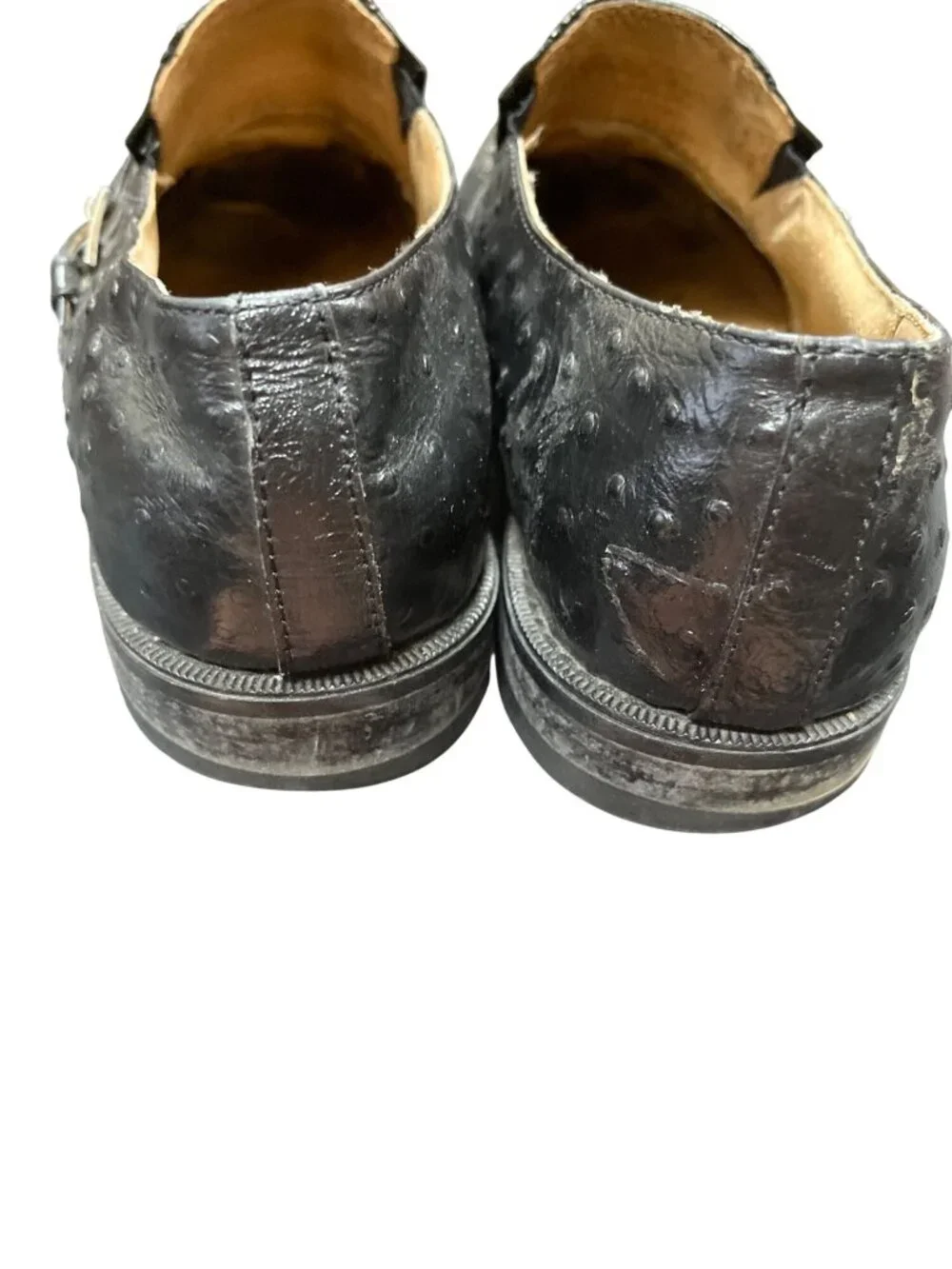Giorgio Brutini mens brown leather monk strap dress shoes sz 9M SKU 10-553